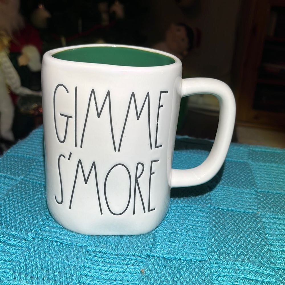 RAE DUNN VHTF Gimme S’MORE GREEN INTERIOR